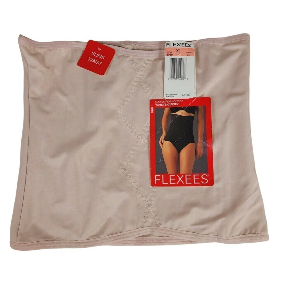 Flexees Underwonder Long Torso Waist Shaper Firm Control Boning XLg 3939 Disc